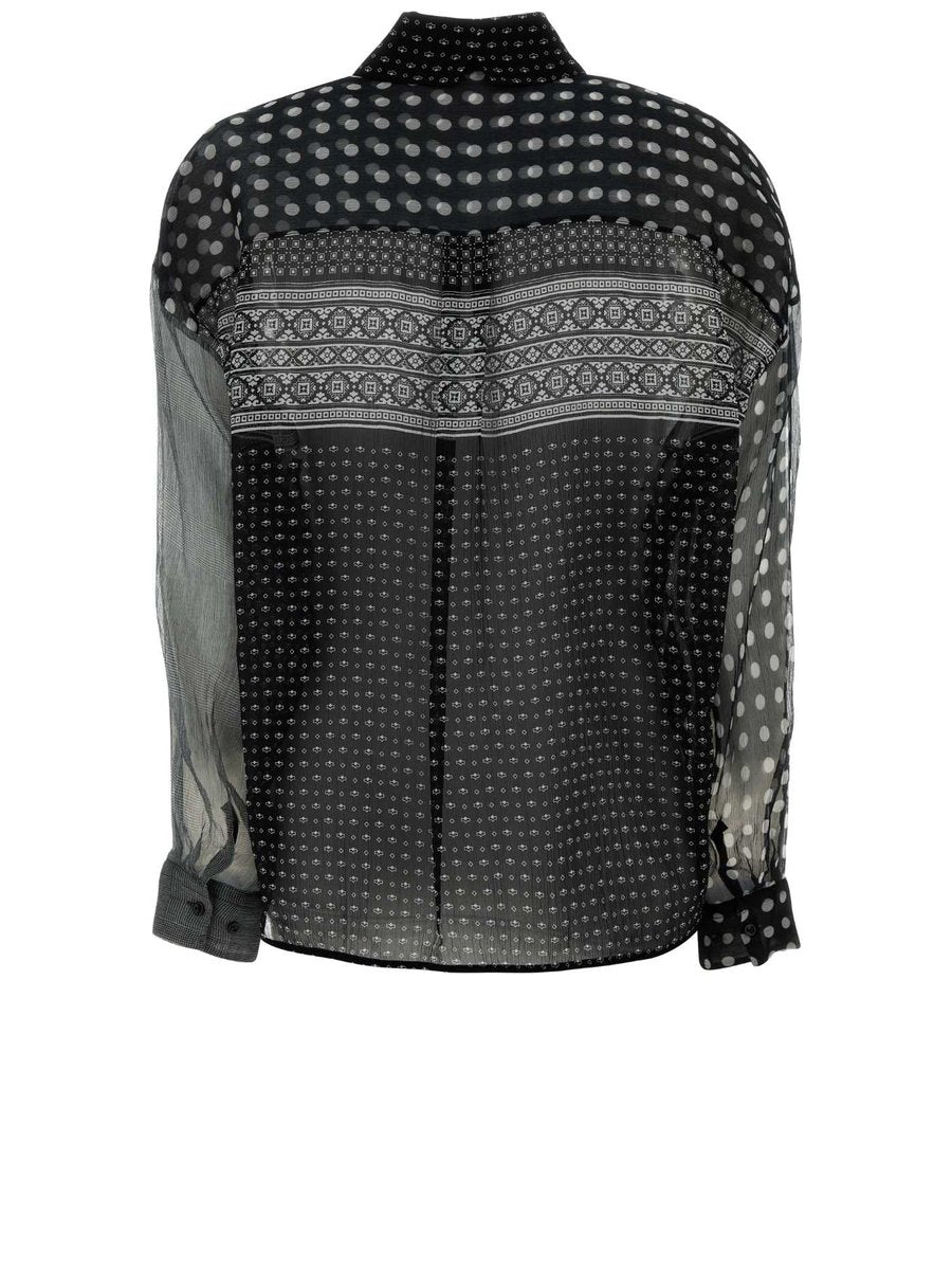 Ermanno Scervino Printed Shirt in Printed Silk