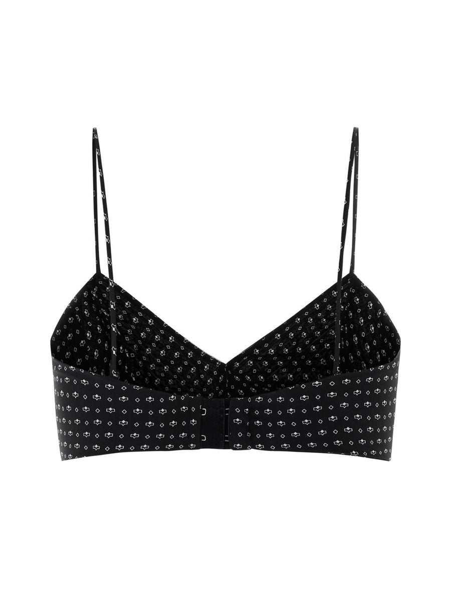 Ermanno Scervino Bra Top in Printed Silk