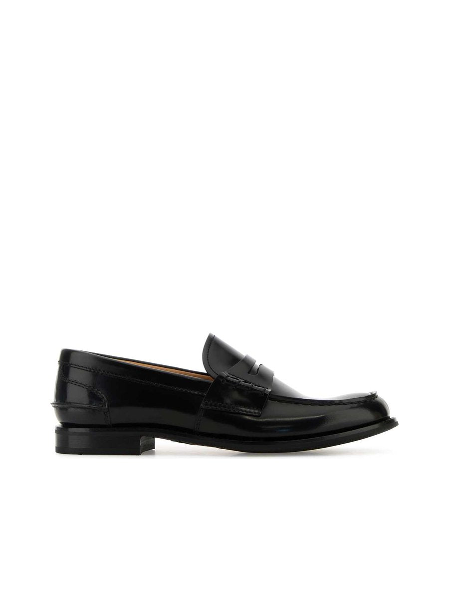 Church's Pembrey Loafers in Black Calfskin