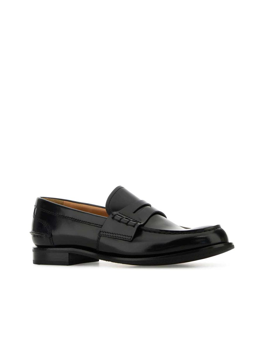 Church's Pembrey Loafers in Black Calfskin
