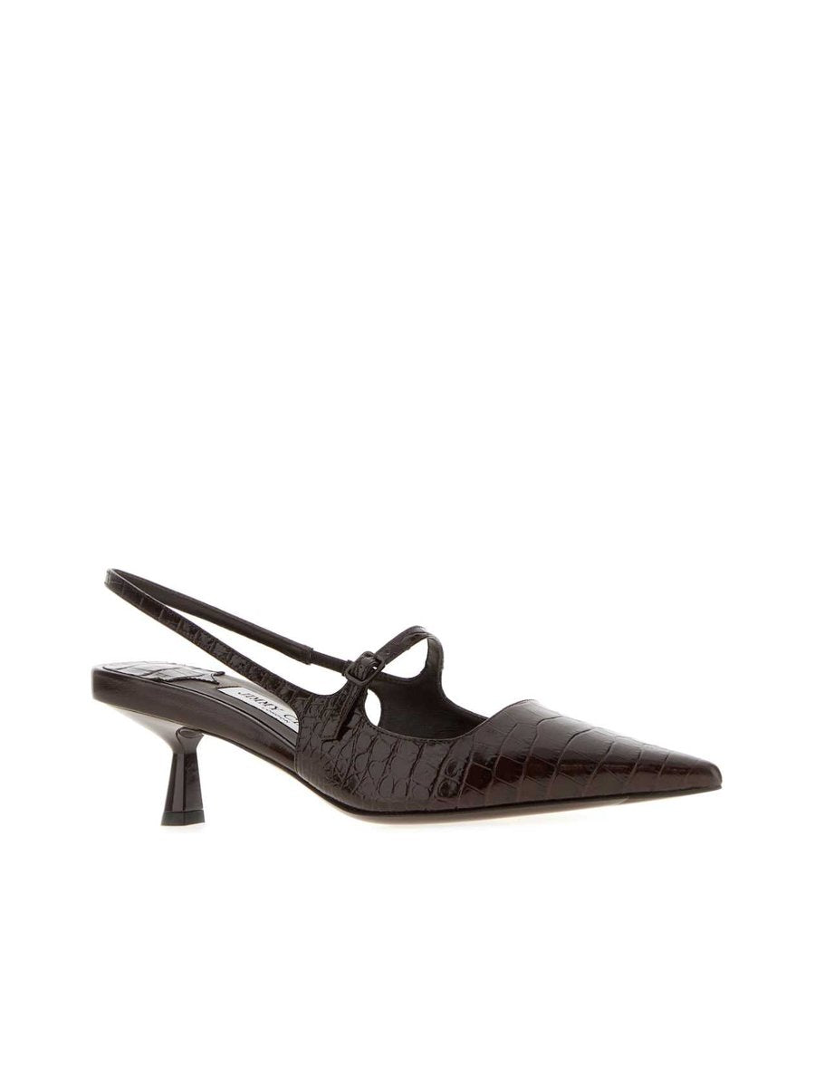 Jimmy Choo Didi 45 Ballet Flats in Brown Leather