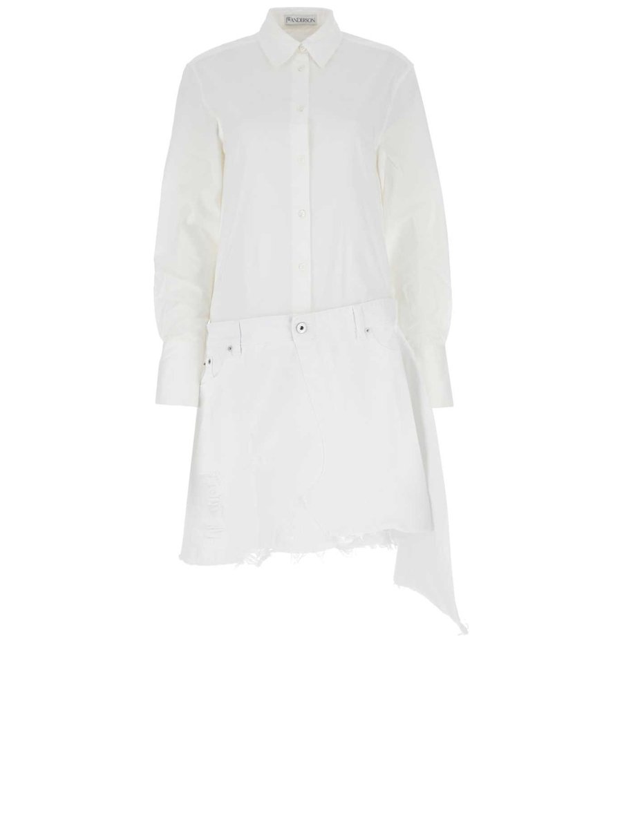 JW Anderson Dress in White Cotton
