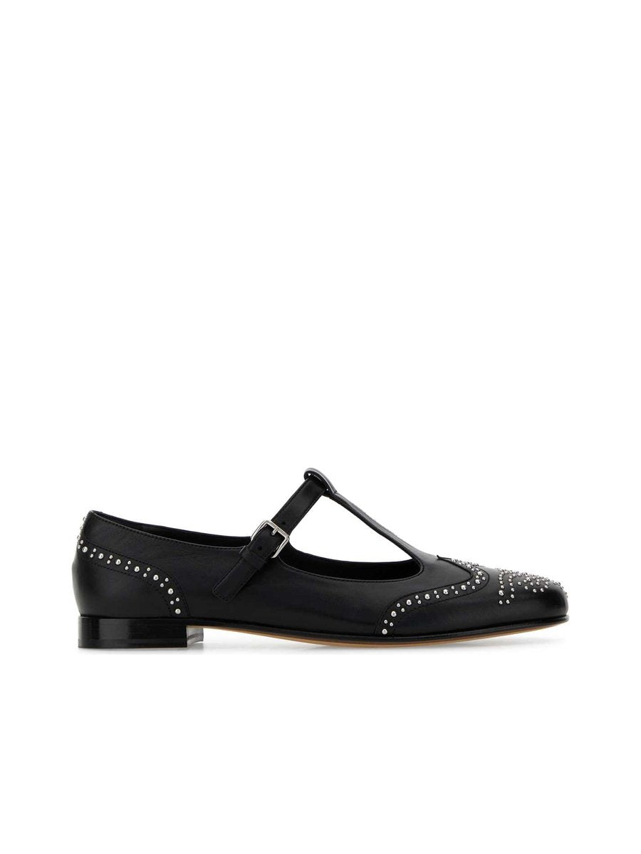 Church's Opal Met Shoes in Black Nappa Leather