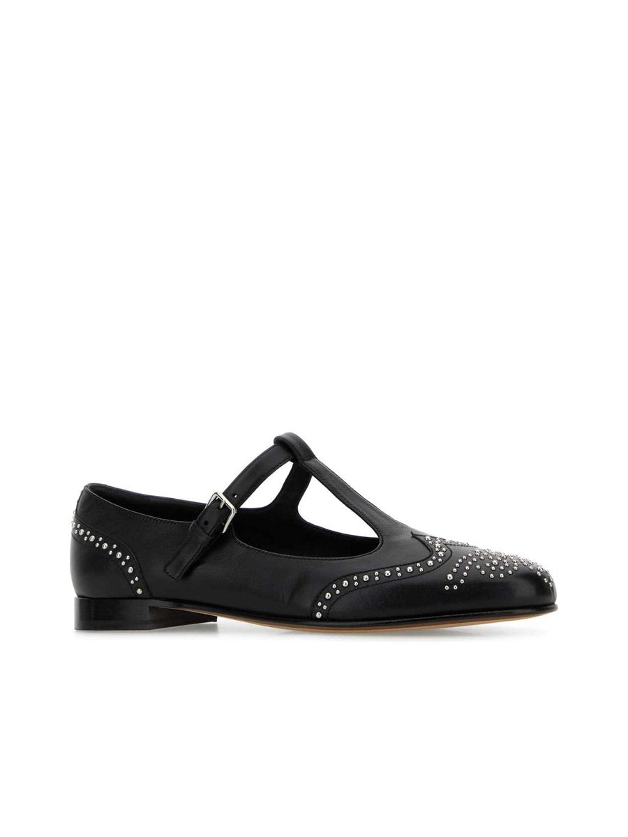 Church's Opal Met Shoes in Black Nappa Leather
