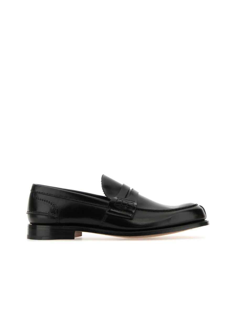 Church's Pembrey Loafers in Black Calfskin