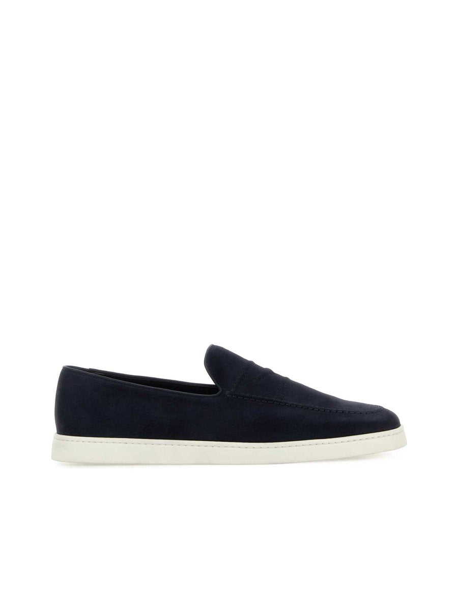Church's Peebles Shoes in Blue Suede
