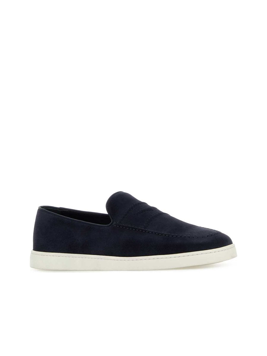 Church's Peebles Shoes in Blue Suede