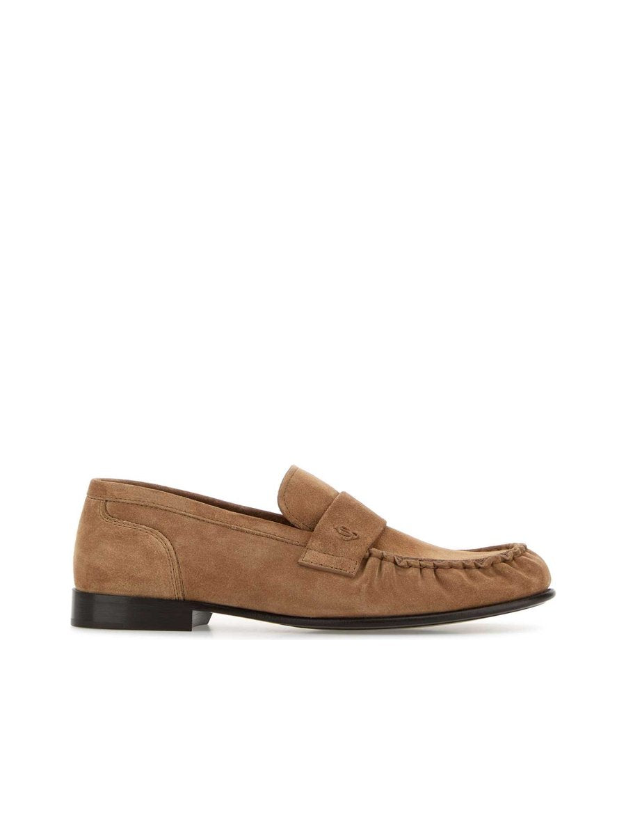 Jimmy Choo Ellis Loafers in Toffee Suede