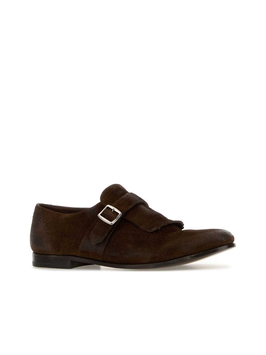 Church's Shanghai Laser Shoes in Brown Suede