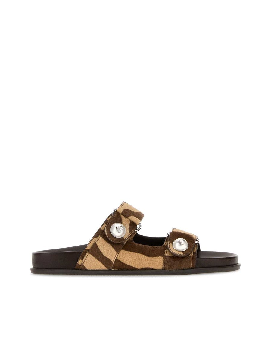 Jimmy Choo Fayence Sandals in Animal Print Leather