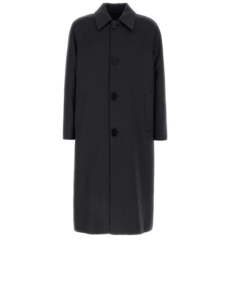 Fendi Coat in Grey Virgin Wool