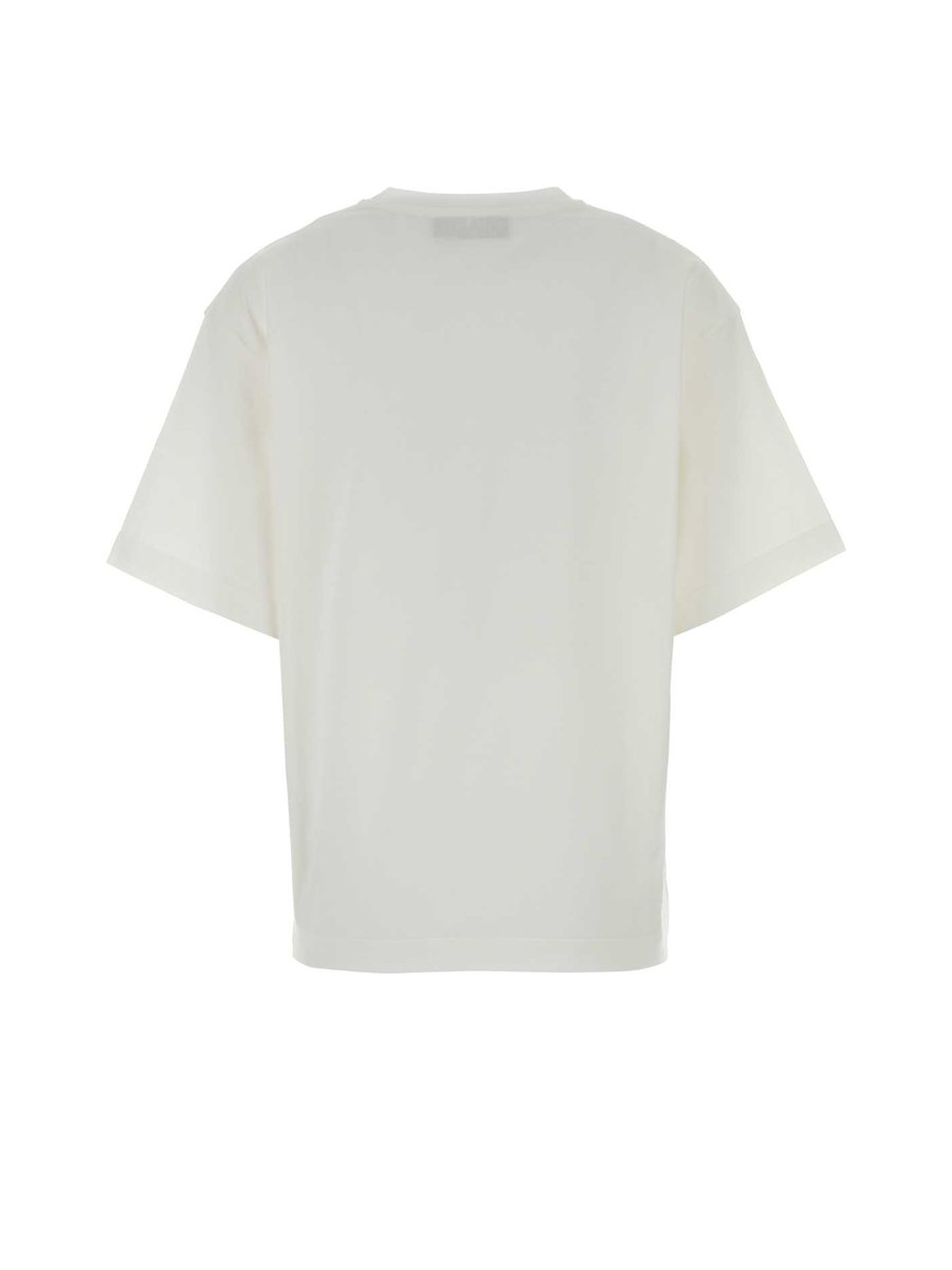Fendi Padded Flowers T-Shirt in White Cotton