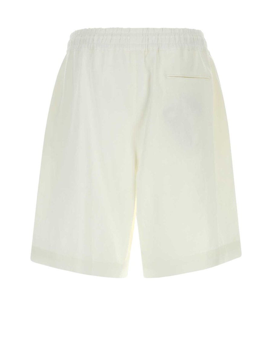 Giorgio Armani Bermuda Shorts in White Cotton