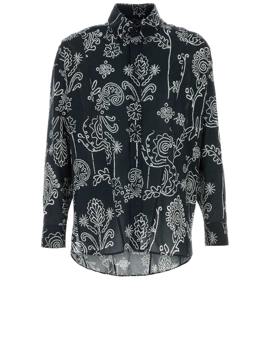Giorgio Armani Printed Shirt in Printed Cotton