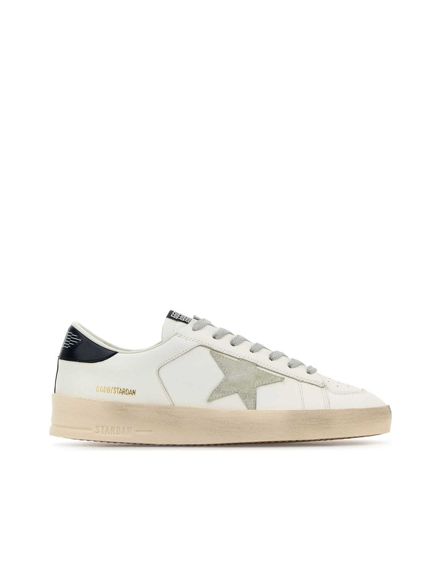 Golden Goose Super-Star Sneakers in White Cow Leather
