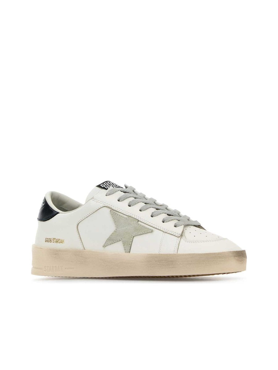 Golden Goose Super-Star Sneakers in White Cow Leather