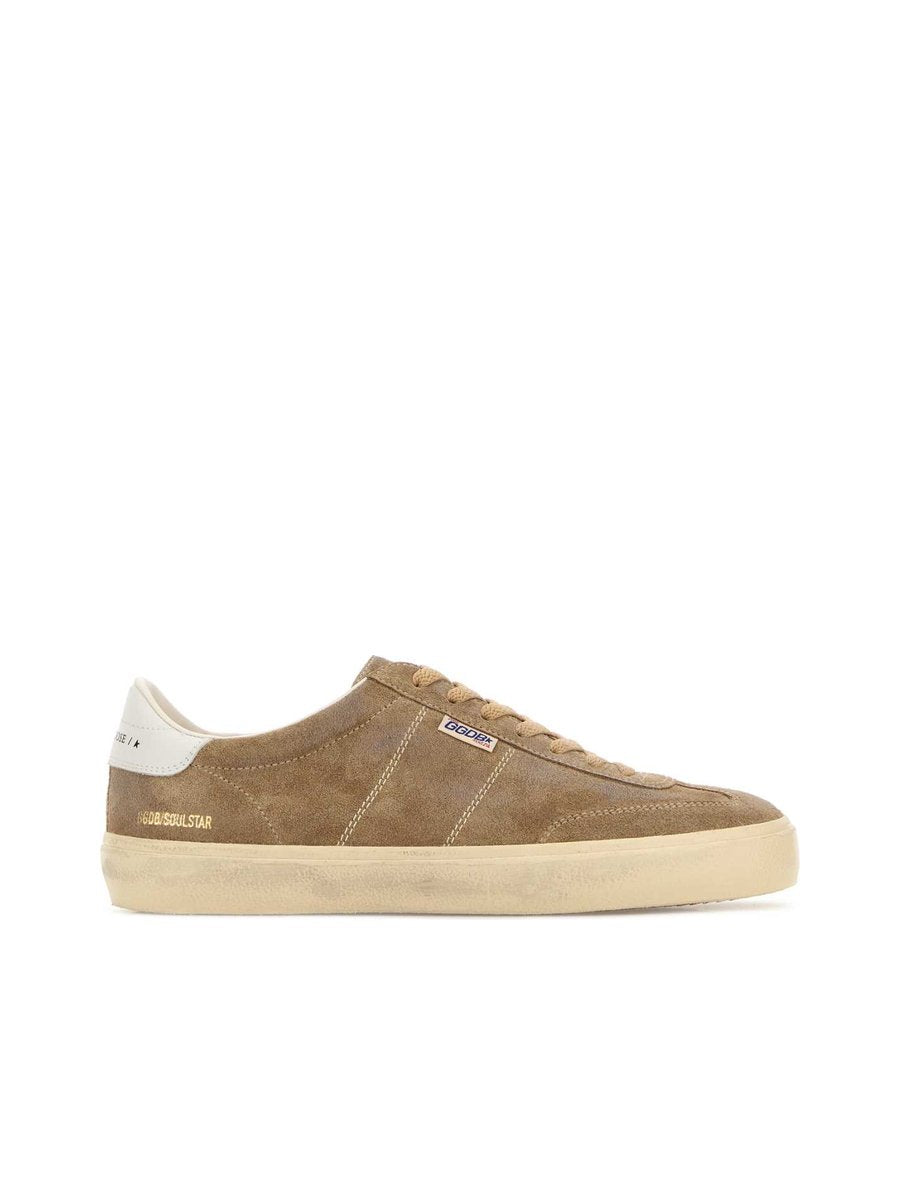Golden Goose Soul Star Sneakers in Camel Suede