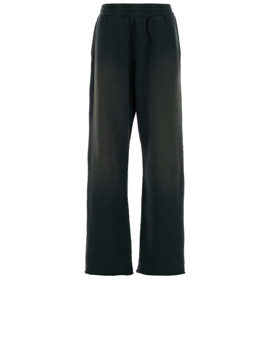 Golden Goose Journey Unisex Wide Joggers in Black Cotton