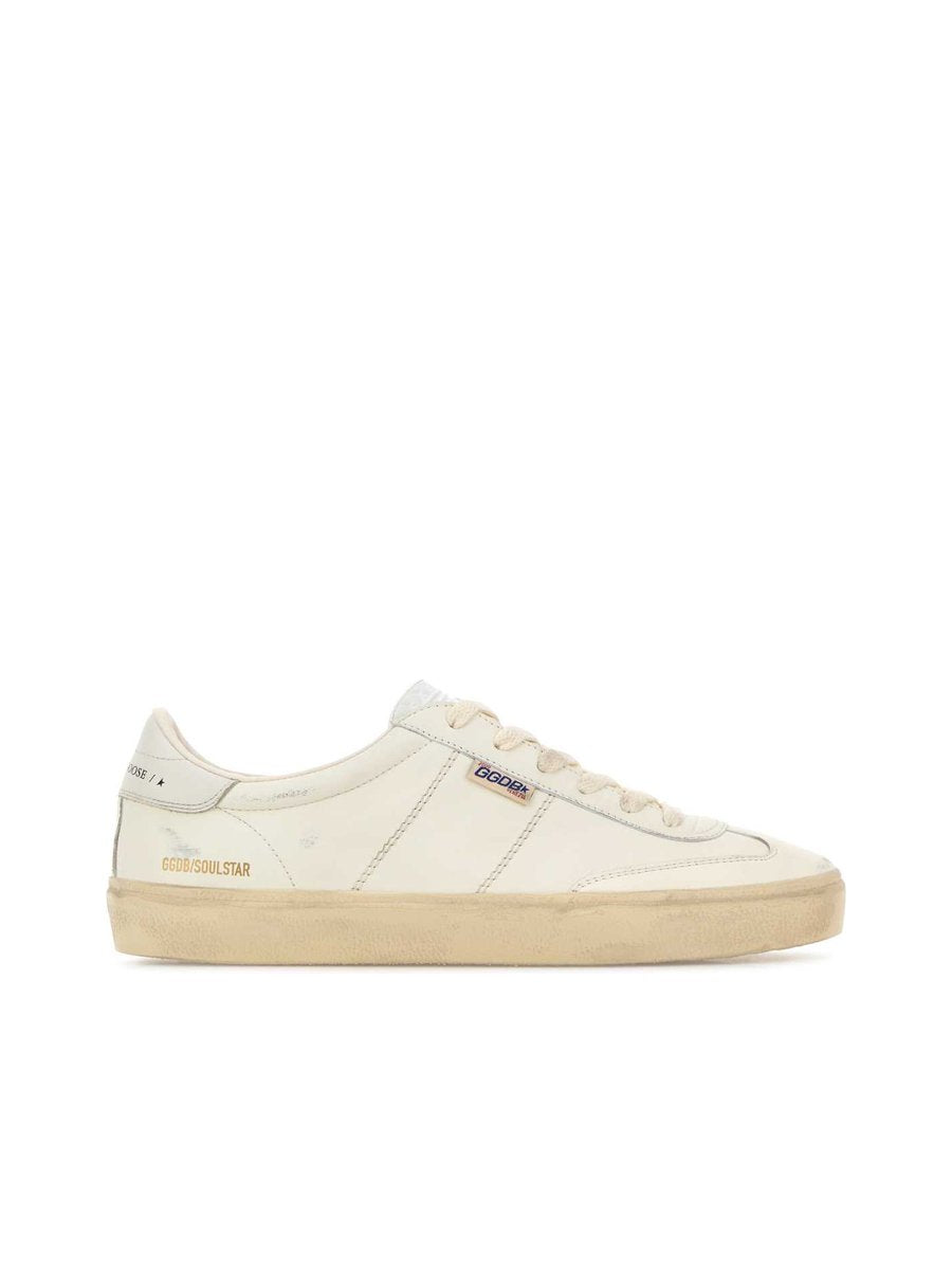 Golden Goose Soul Star Sneakers in White Leather