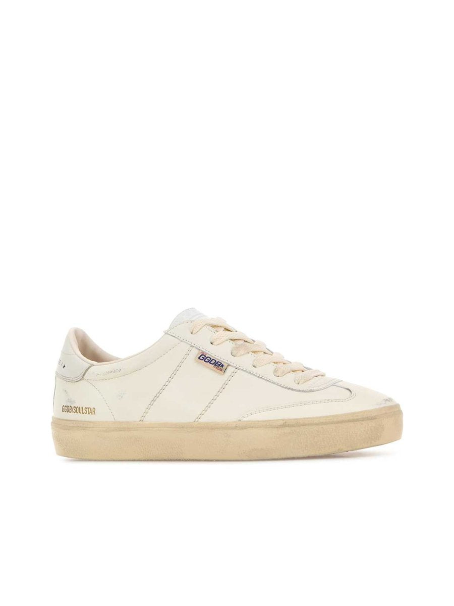 Golden Goose Soul Star Sneakers in White Leather