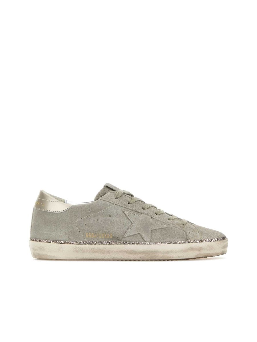 Golden Goose Super Star Sneakers in Grey Suede
