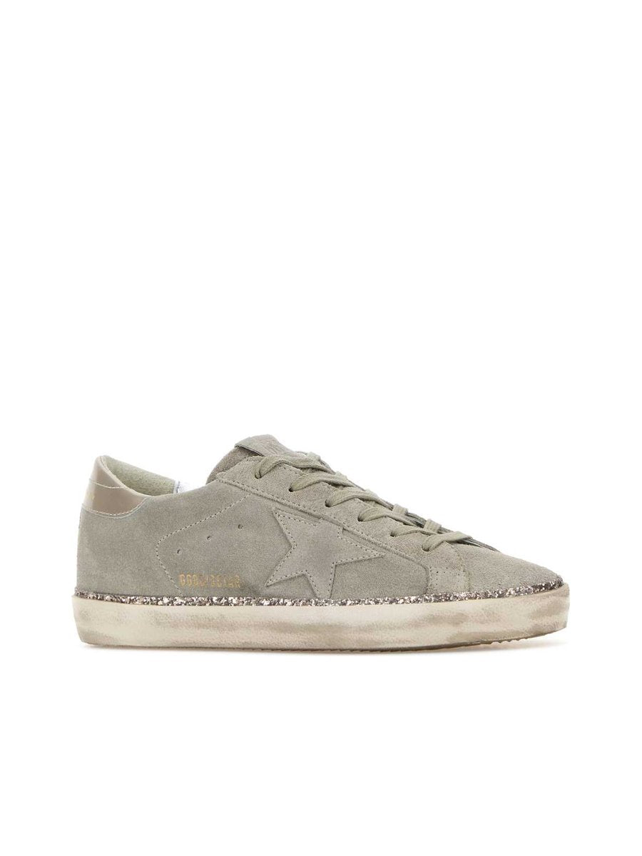 Golden Goose Super Star Sneakers in Grey Suede