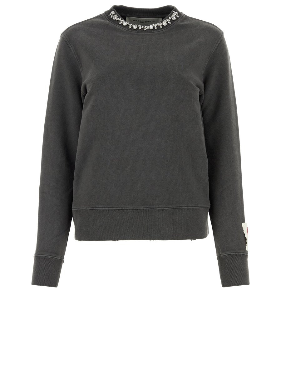 Golden Goose Regular Sweatshirt in Anthracite Cotton