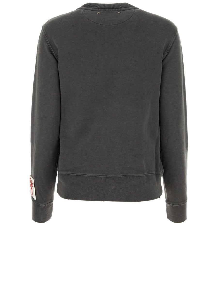 Golden Goose Regular Sweatshirt in Anthracite Cotton