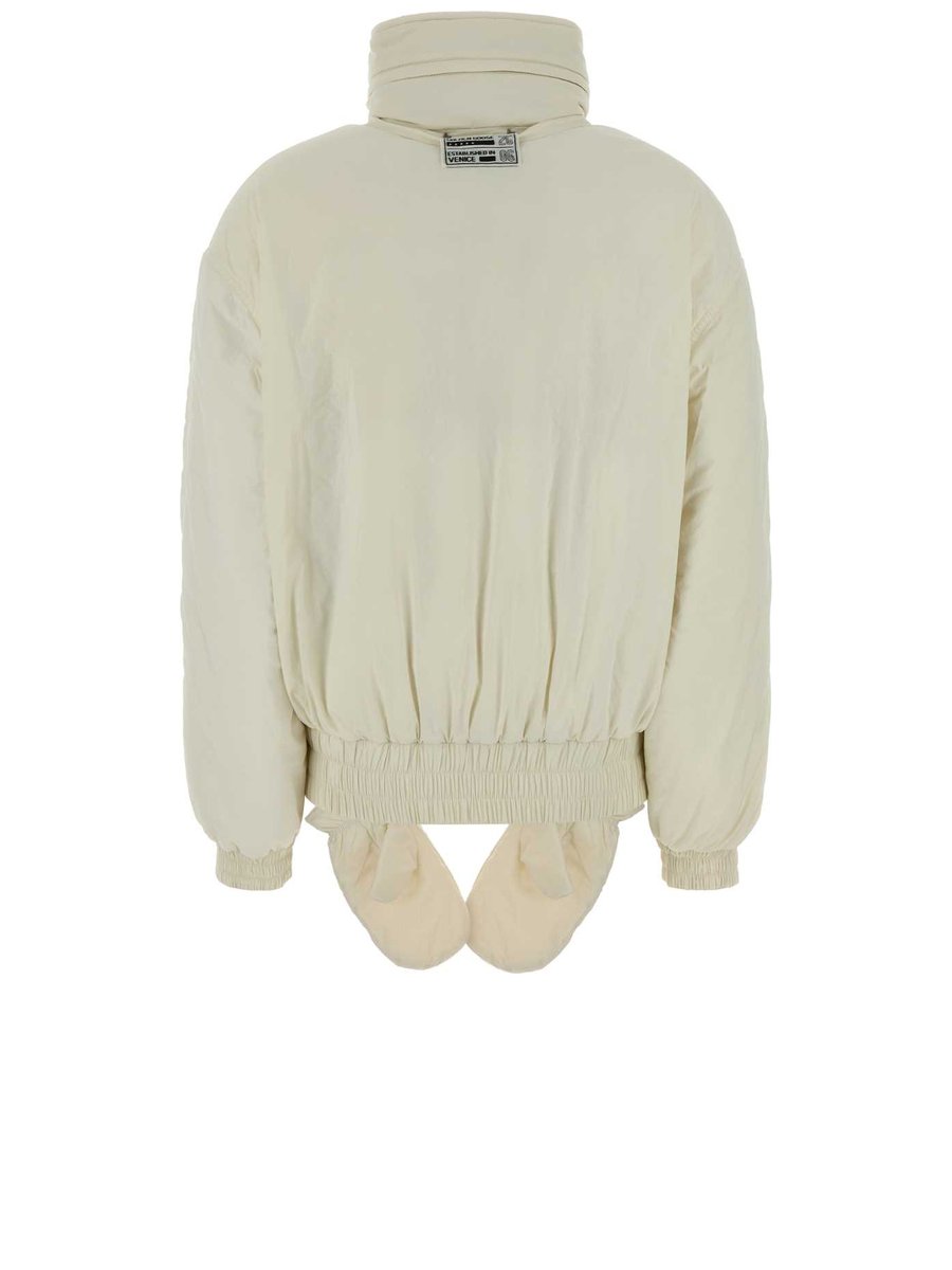 Golden Goose Journey Light Down Jacket in White Nylon