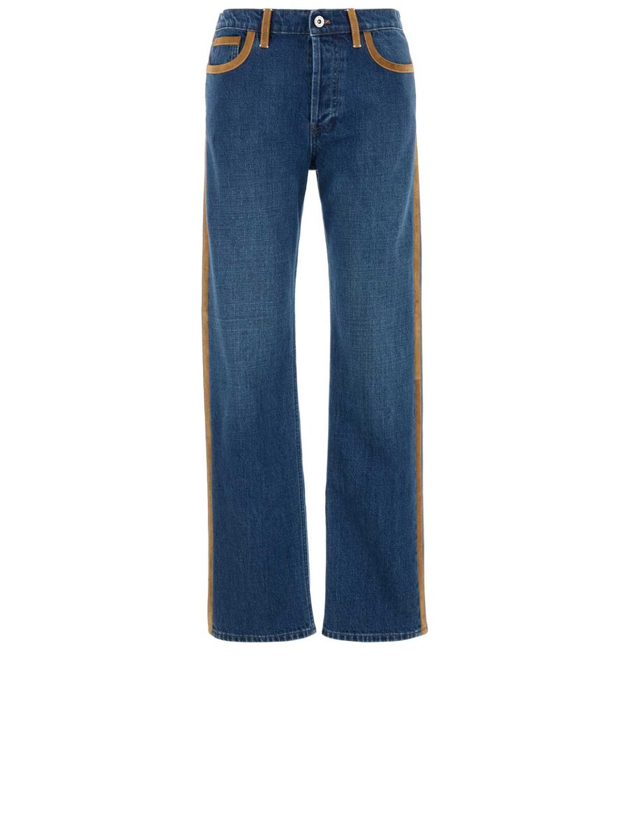 Miu Miu Pants in Blue Cotton