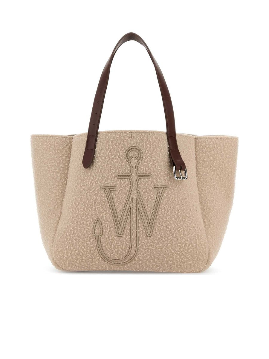 Jw Anderson Logo Embroidered Tote Bag