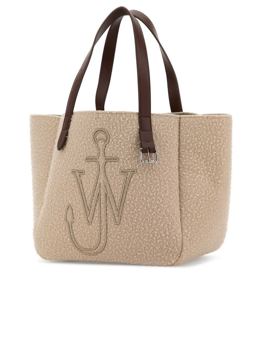 Jw Anderson Logo Embroidered Tote Bag