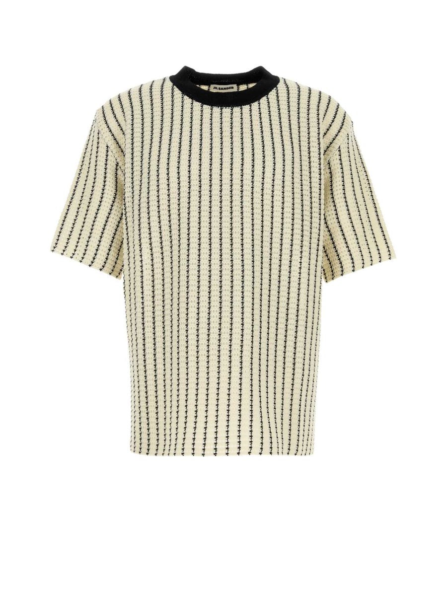 Jil Sander T-Shirt in Striped Cotton
