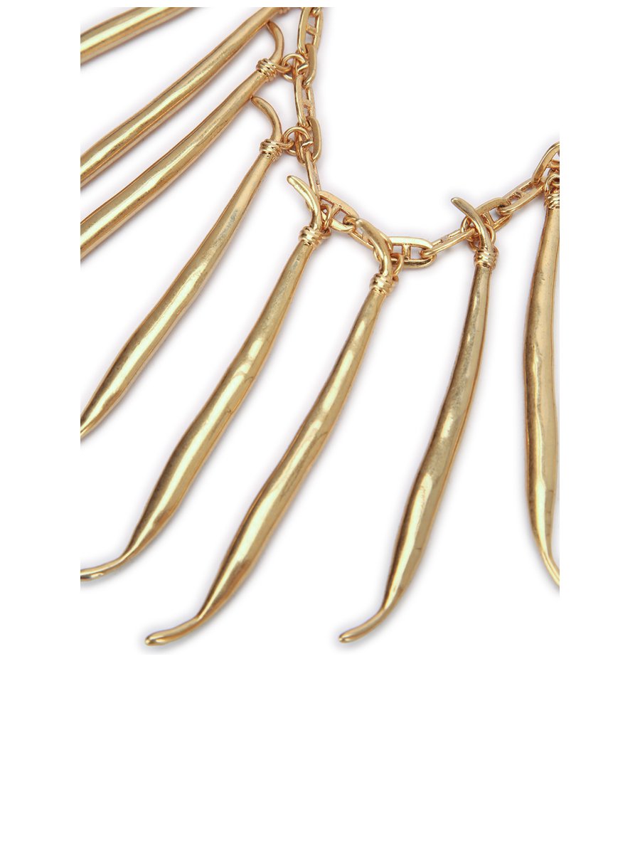 Jacquemus Le Collier Haricots Necklace in Gold Brass