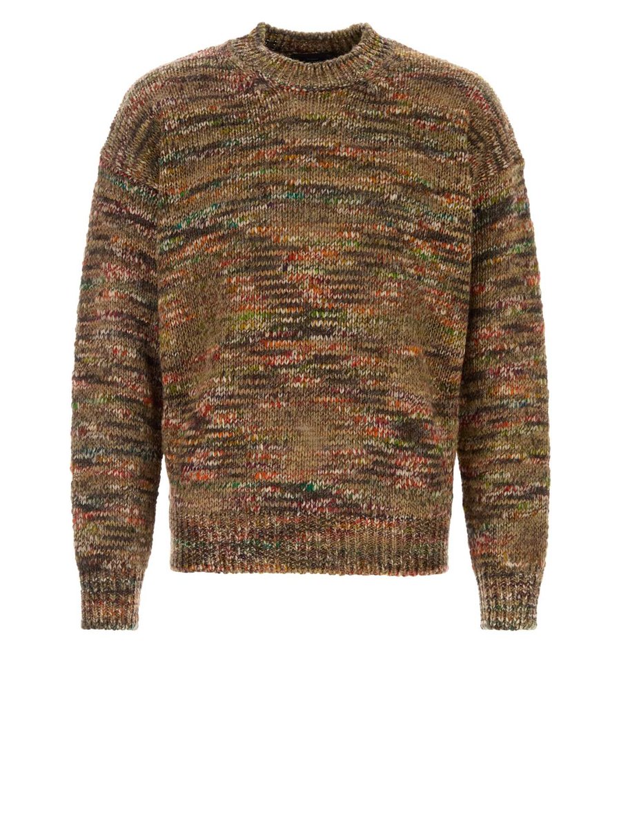 Alanui Grunge Beat Sweater in Multicoloured Acetate and Virgin Wool