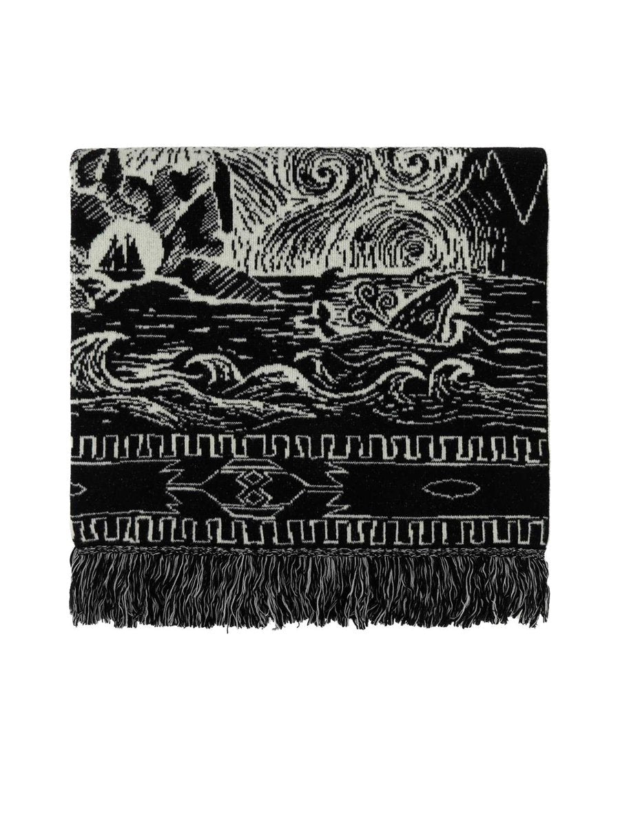 Alanui Scarf in Printed Virgin Wool and Nylon