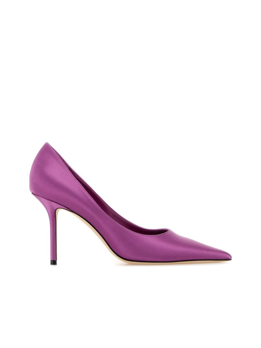 Jimmy Choo Love 85 Pumps in Purple Satin