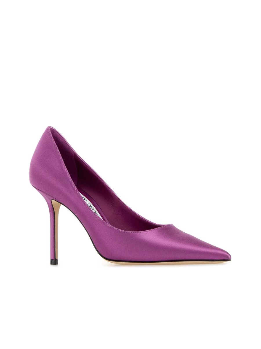 Jimmy Choo Love 85 Pumps in Purple Satin