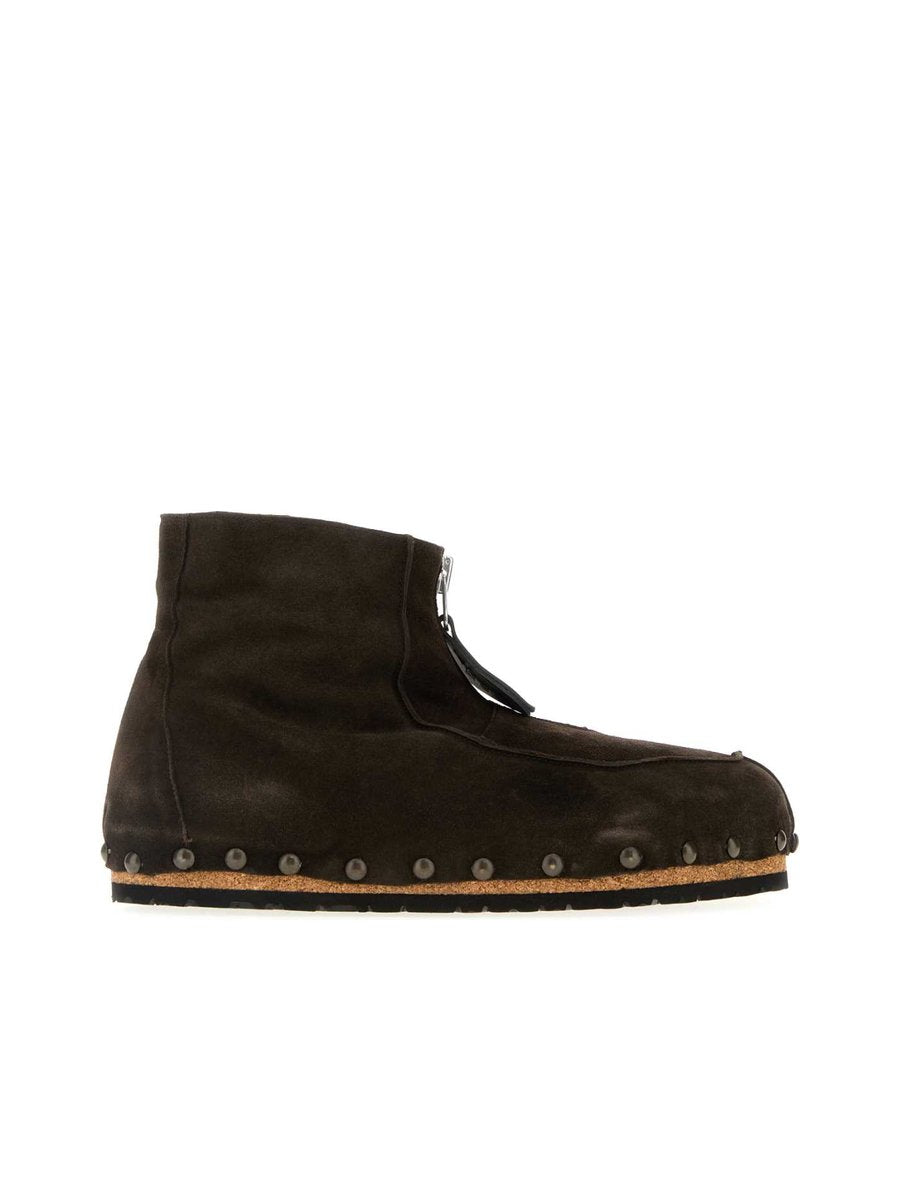 Magliano Freakettone Boots in Brown Suede and Shearling