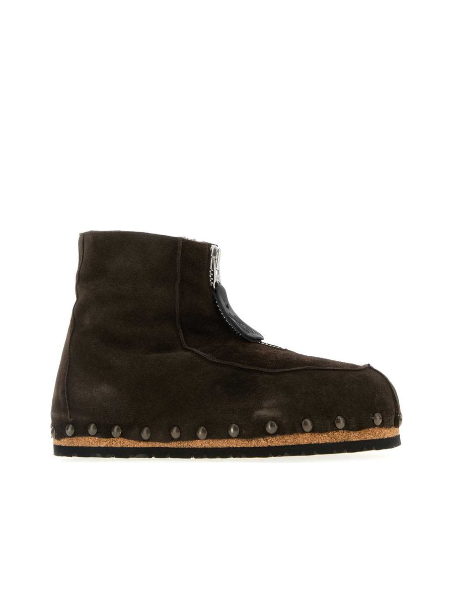 Magliano Freakettone Boots in Brown Suede and Shearling