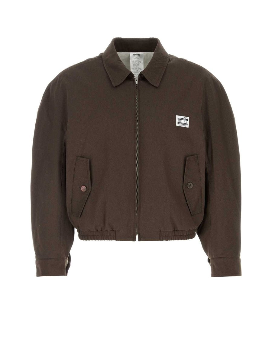 Magliano V X Work Jacket in Brown Cotton