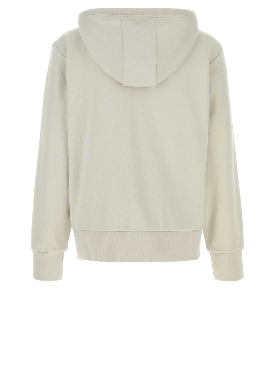 Thom Browne Zip Up Hoodie in Grey Cotton