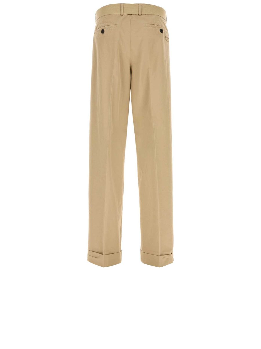 Miu Miu Pants in Beige Recycled Cotton