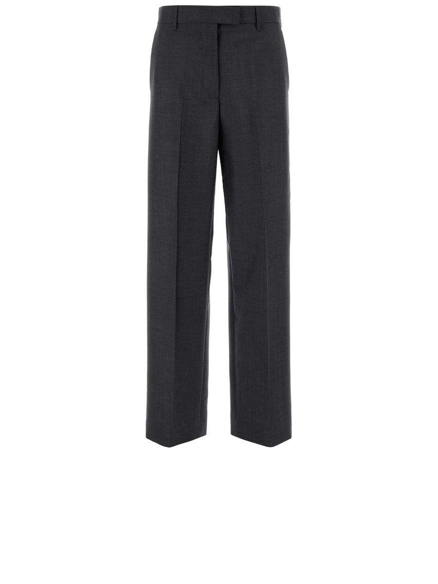 Miu Miu Pants in Grey Mohair and Virgin Wool