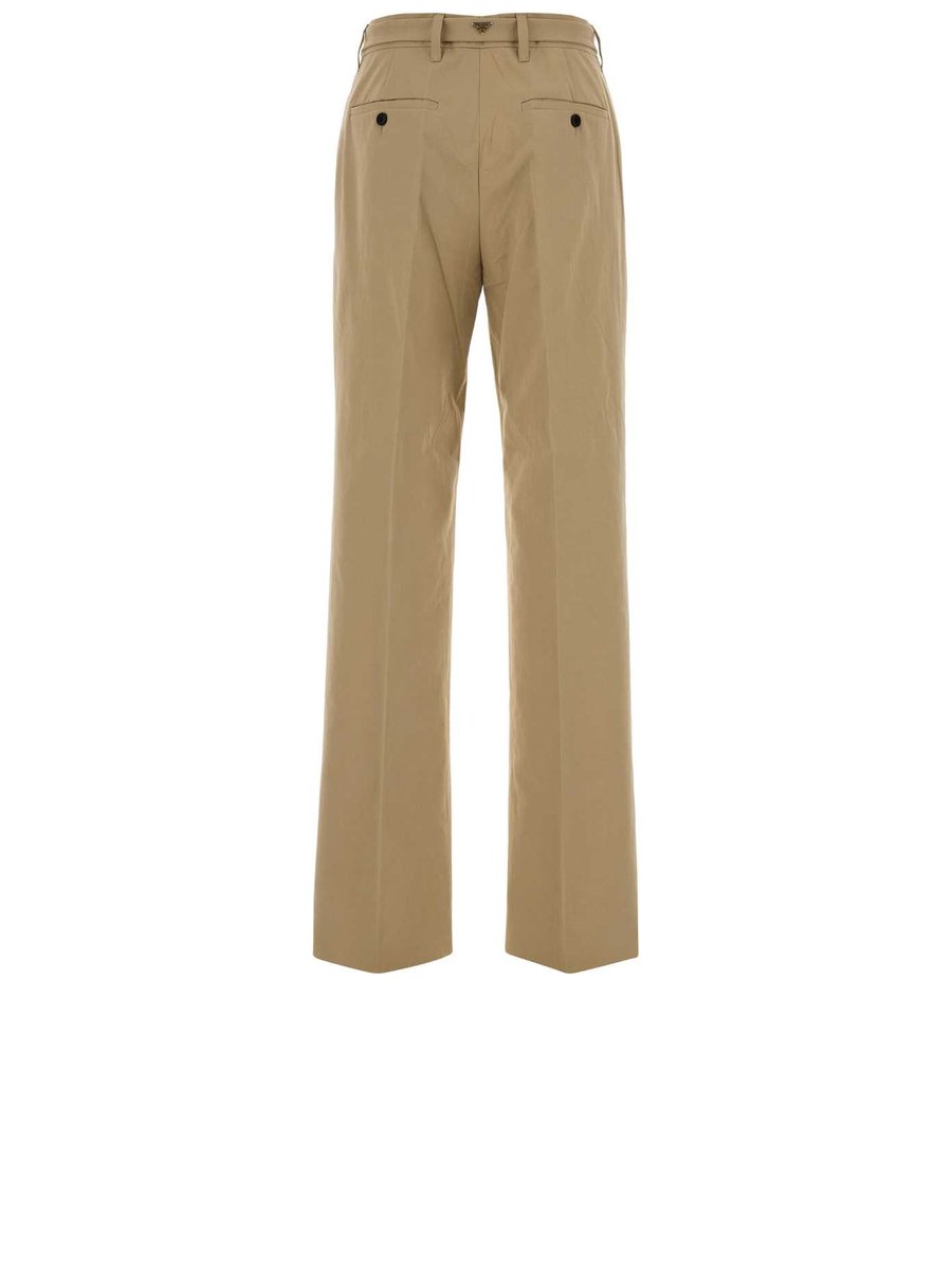 Prada Pants in Beige Cotton