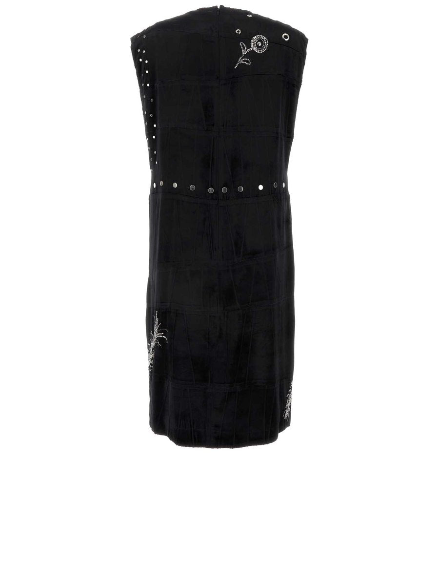 Prada Dress in Black Silk and Viscose