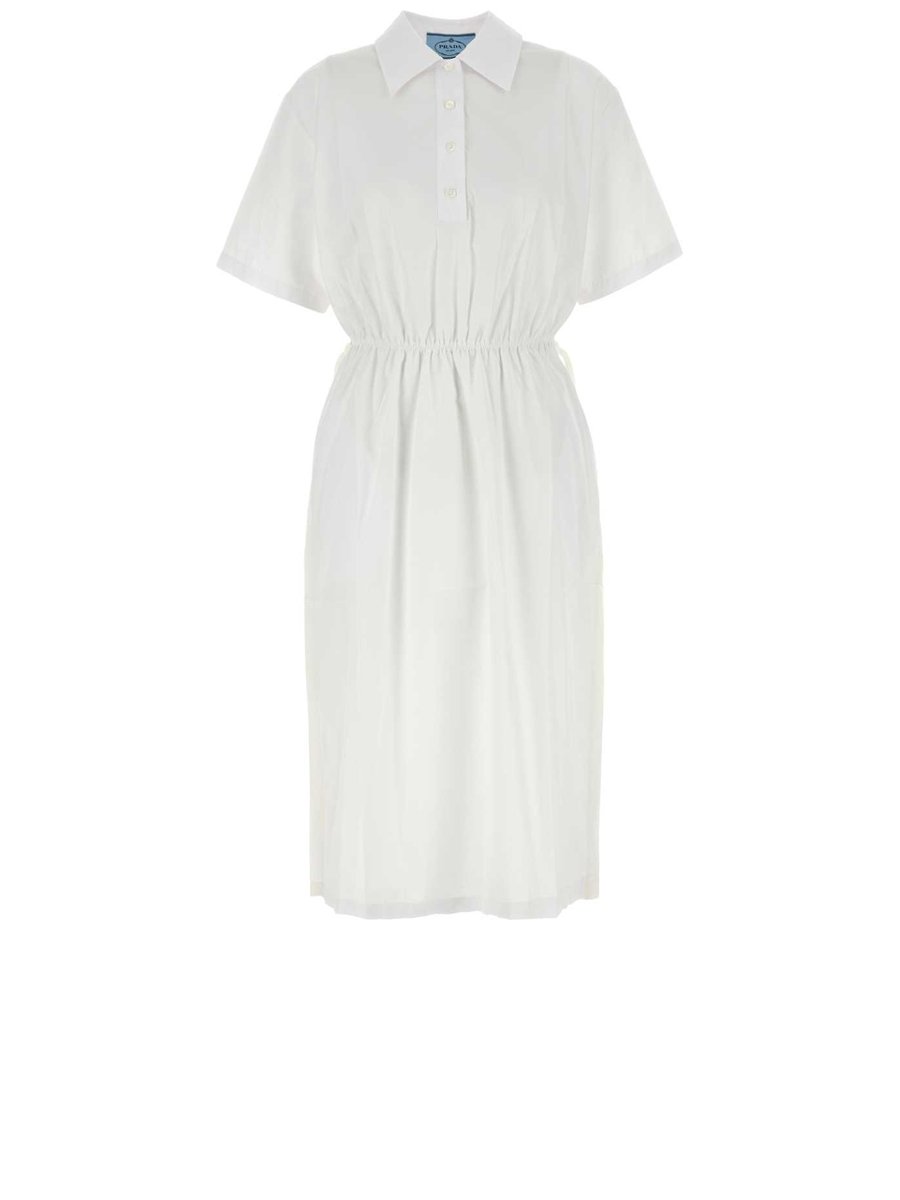 Prada Dress in White Cotton
