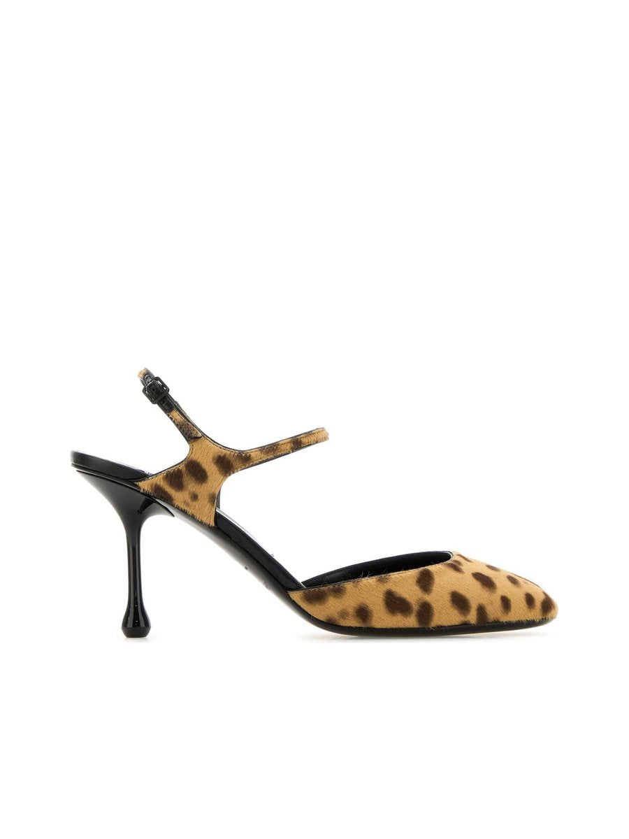 Jimmy Choo Pixie 80 Loafer Pumps in Printed Calf Hair