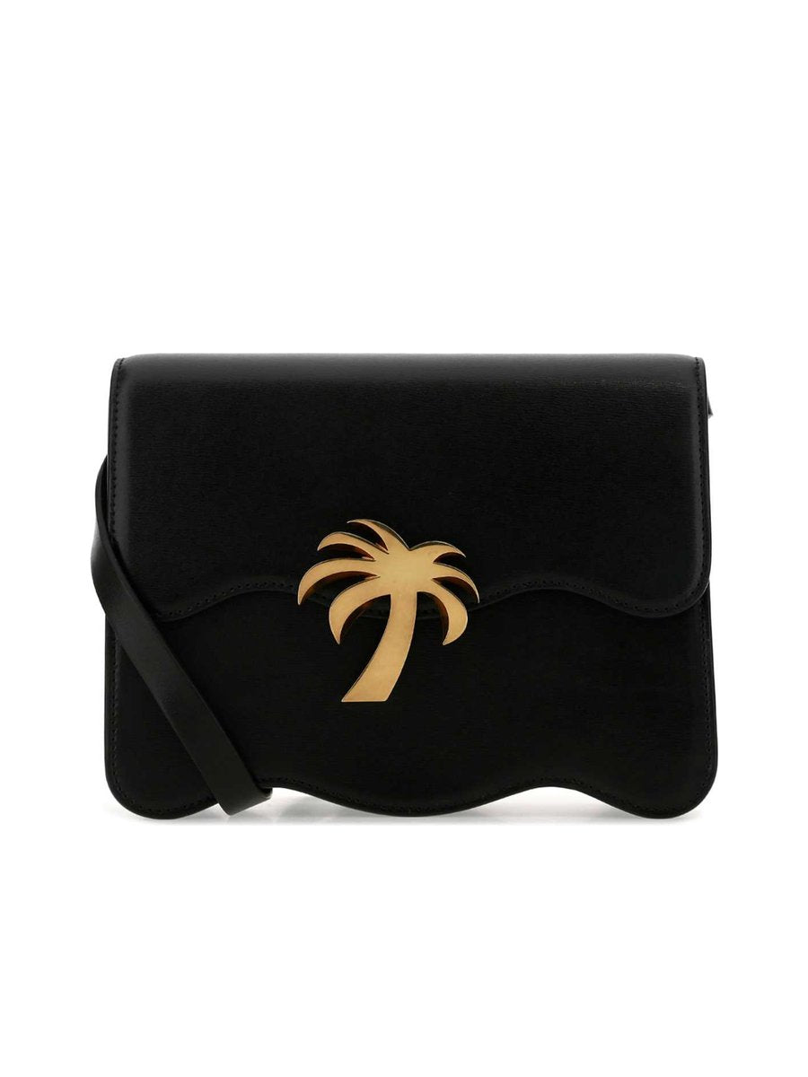 Palm Angels Palm Plaque Foldover Shoulder Bag