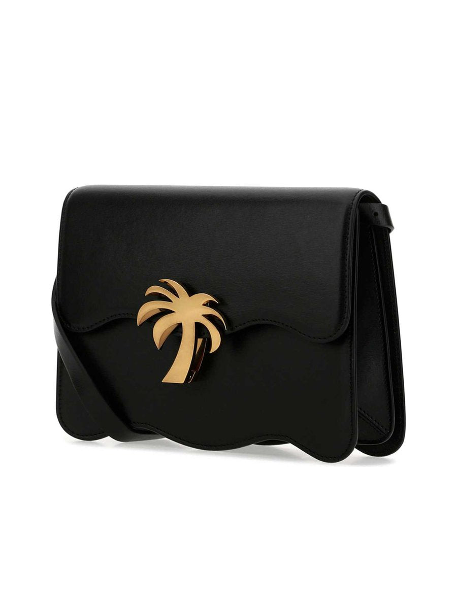 Palm Angels Palm Plaque Foldover Shoulder Bag